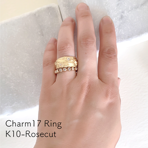 Charm Ring 17 diamonds