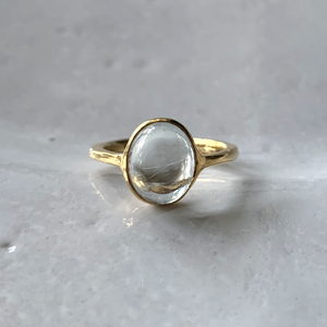 Fountain Ring   Aquamarine K18