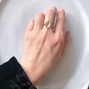 Fountain Ring   Aquamarine K18